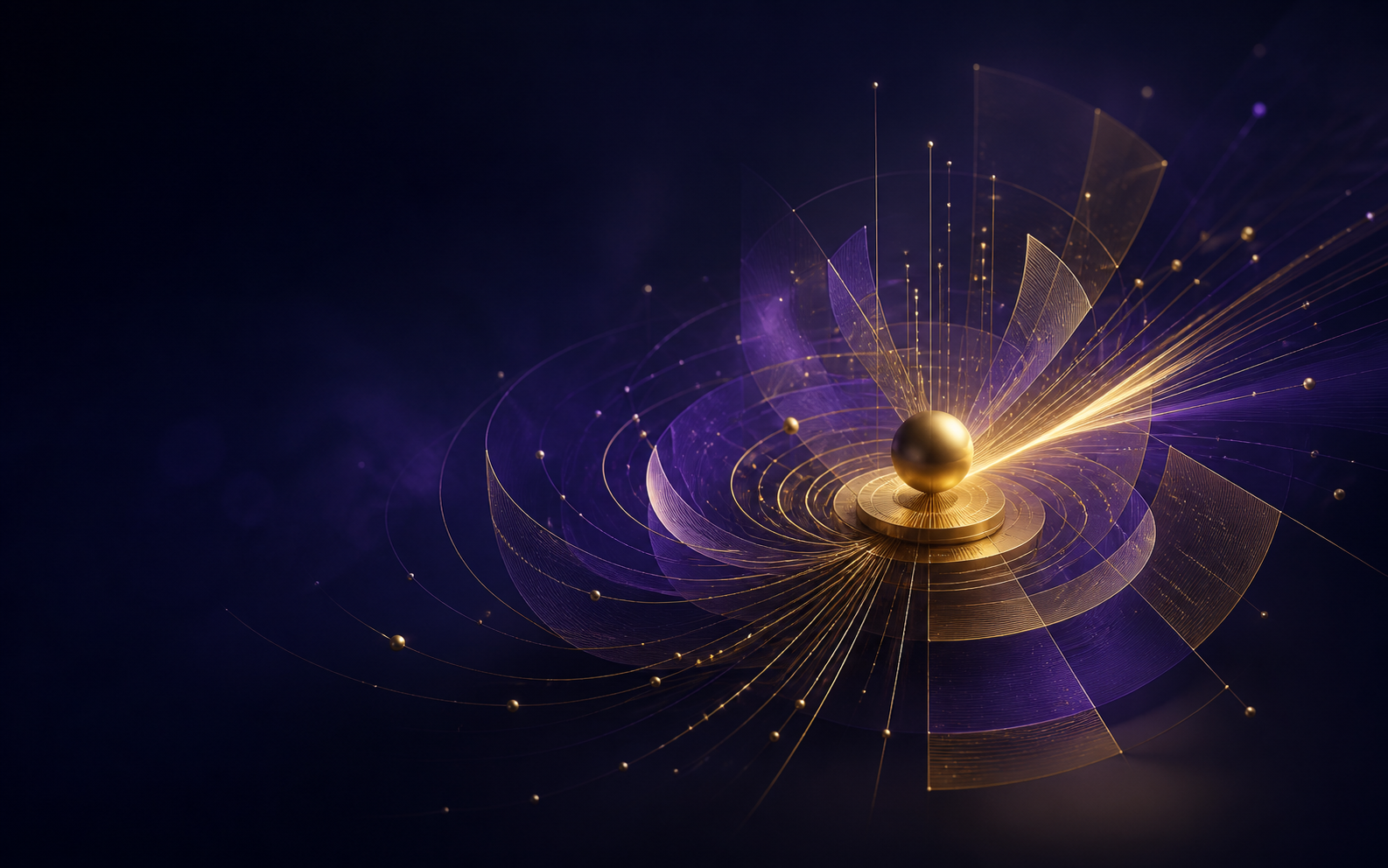 A custom abstract composition of human judgment directing connected engineering intelligence toward a shared outcome.
